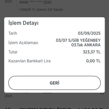 Kredi Kartımdan Bilgim Dışında Yapılan Taksitli İşlem Sorunu