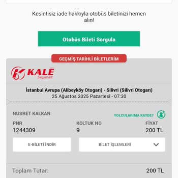 Otobüs Gelmedi, Mağdur Edildim Ve Ücretim İade Edilmedi