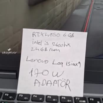 Lenovo Loq Şarj Adaptörü Sorunu