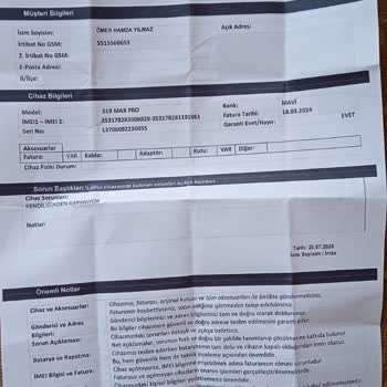 Reeder 40 Gündür Kayıp Olan Telefonum İçin Çözüm Ve Geri Dönüş Alamıyorum