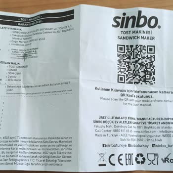 Yeni Alınan Tost Makinesinin Bir Haftada Arızalanması Hayal Kırıklığı Yarattı