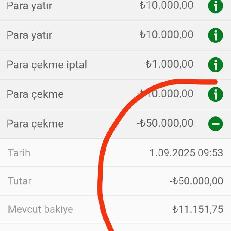 50.000 TL İadem Ve Bonusum Bir Haftadır Hesaba Geçmedi, Çözüm Bekliyorum