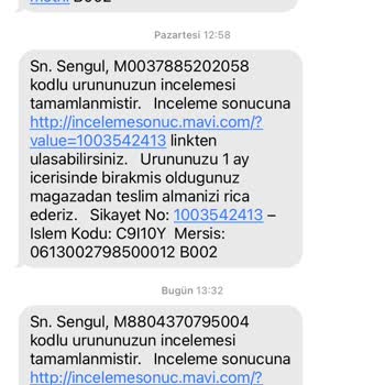Mavi Mağazasından Aldığım Ürünlerde Sürekli Sorun Yaşıyorum, Mağaza İlgisiz