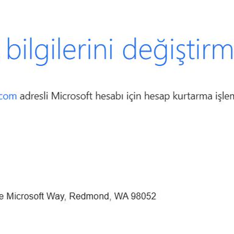 Microsoft Hesabım Çalındı Erişimim Ve Bilgilerim Başkasının Elinde