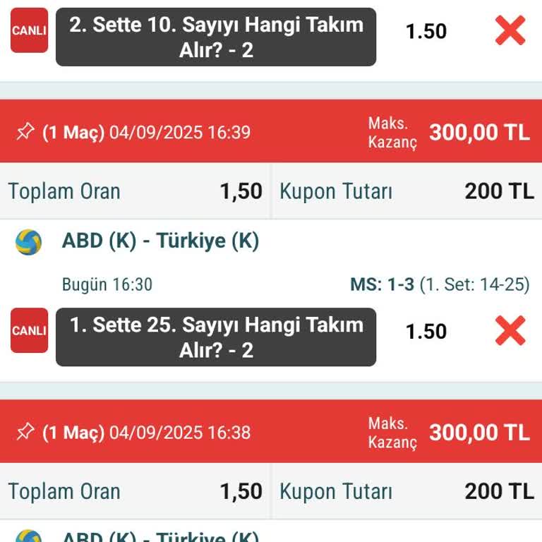 Bahis Sonuçlarında Hatalı Değerlendirme Ve Paramın İade Edilmemesi