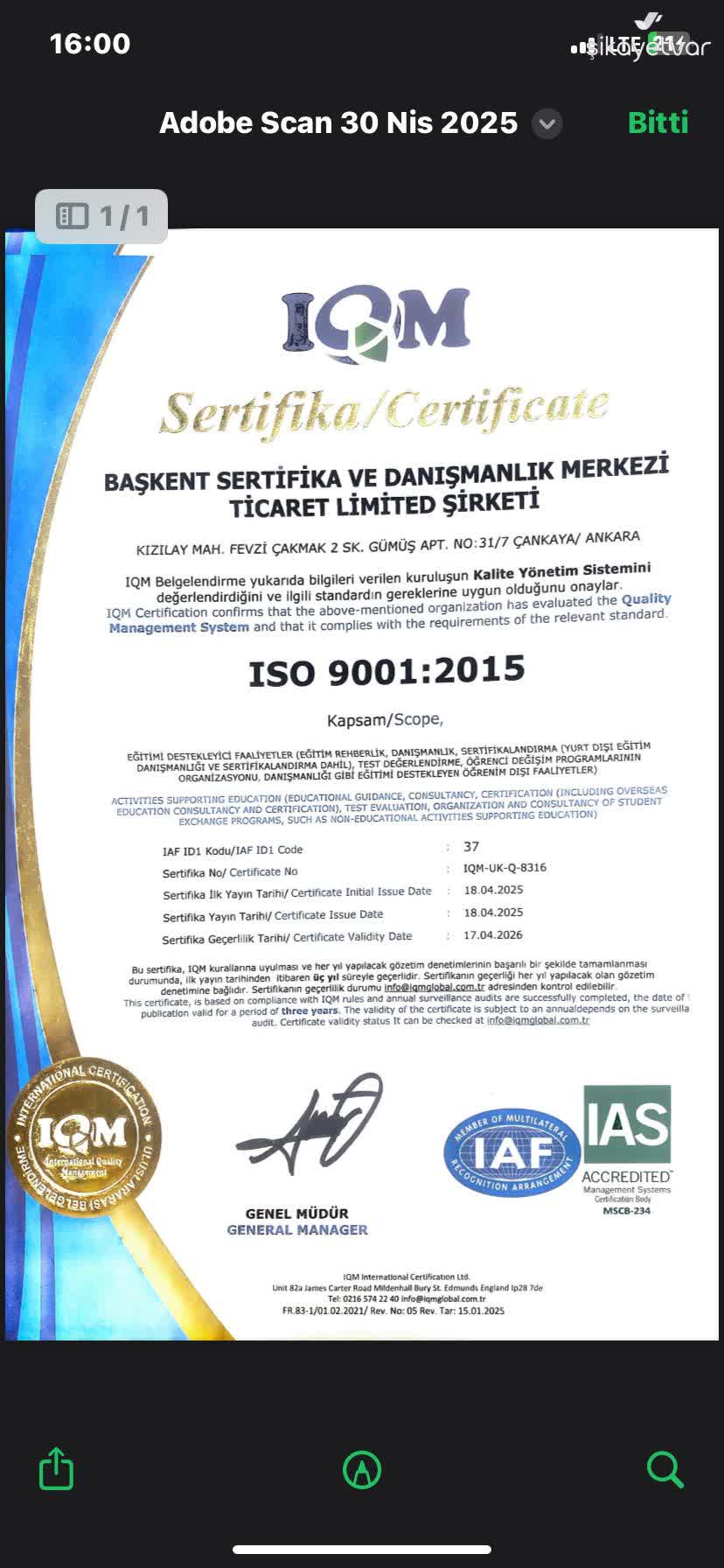 てるたん様確認ページ Başkent Sertifika Merkezi Onayım Olmadan 5.000 TL Sınav Ücreti
