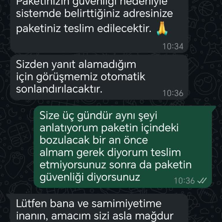 Teslim Edilmeyen Kargo Ve Yetersiz İletişim Nedeniyle Mağduriyet
