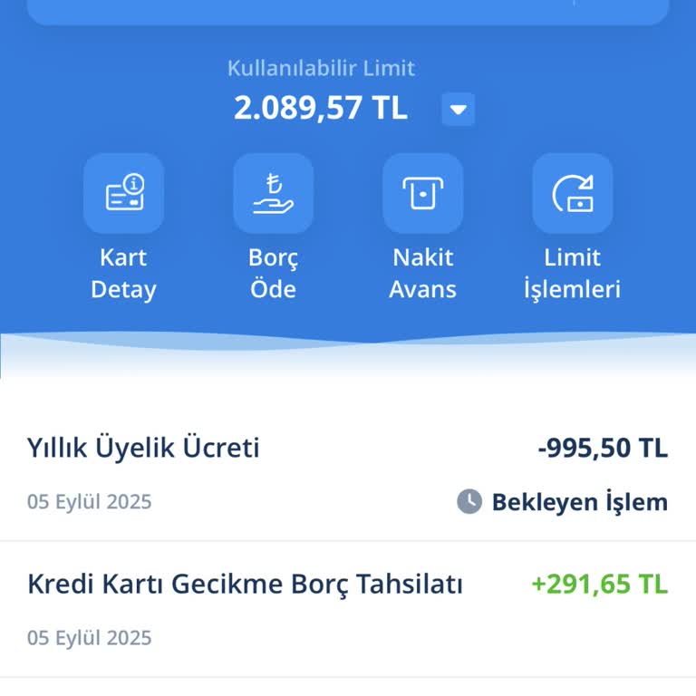 Bilgim Dışında Kesilen Kart Üyelik Ücretinin İadesini Talep Ediyorum
