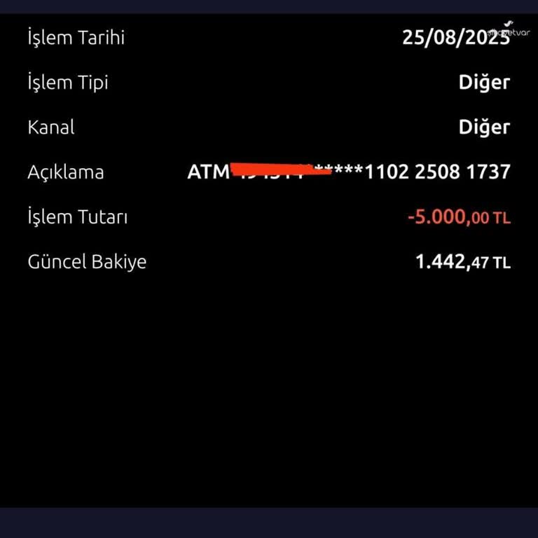 ATM'de Kaybolan 5000 TL Ve Çözümsüzlük Mağduriyeti