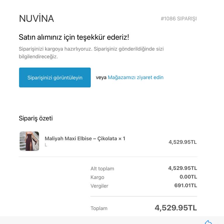Sipariş Sonrası İletişimsizlik Ve Orijinal Olmayan Düşük Kaliteli Elbise Mağduriyeti