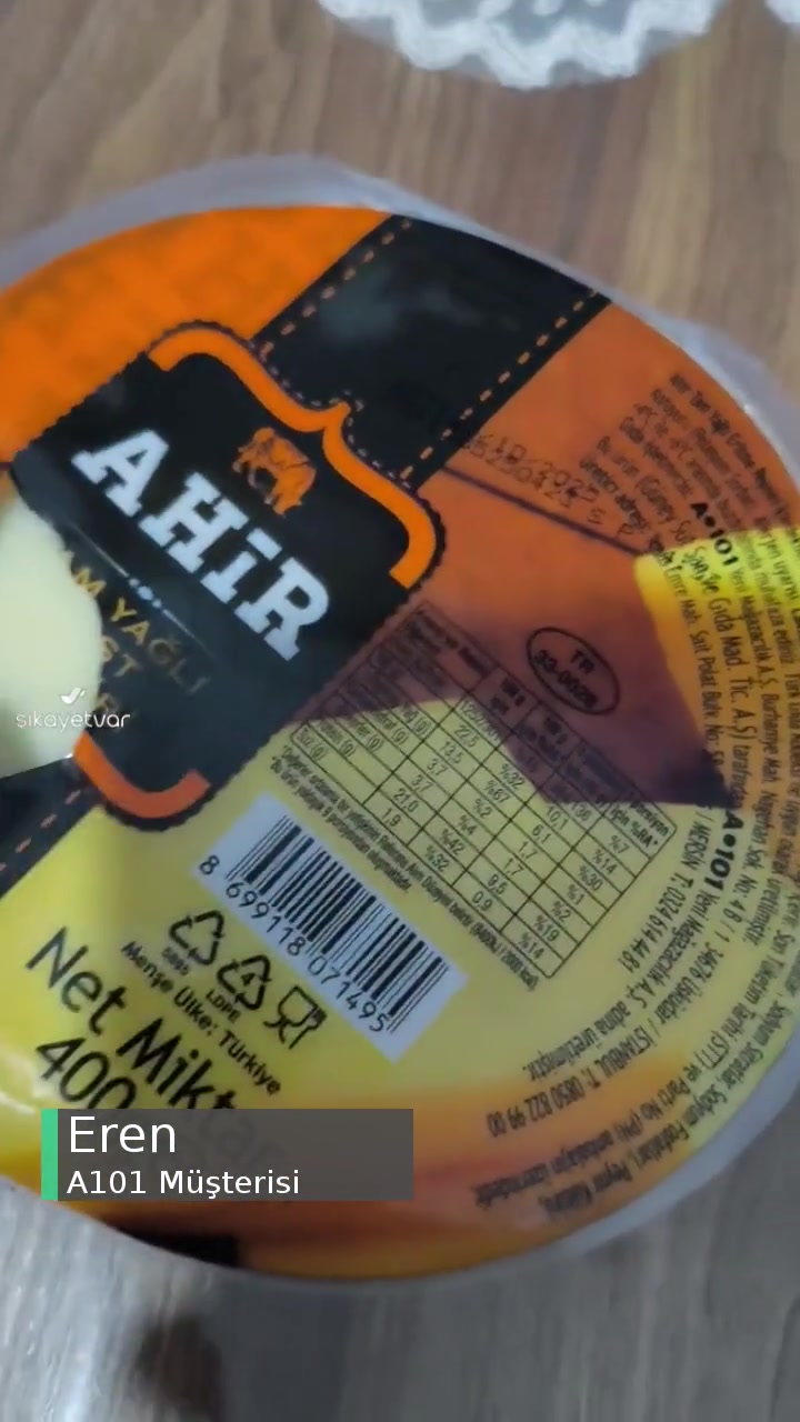 A101 Yeni Aldığım Peyniri Açtığımda Küf Vardı videonun kapak resmi