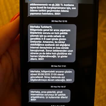 Sürekli Bakım Kesintileri Nedeniyle İşim Aksıyor, Mağduriyetim Giderilsin!