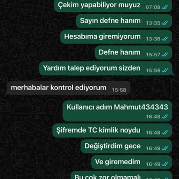 Yüksek Tutarlı Çekim Sonrası Hesabıma Erişim Engellendi, Param Ödenmiyor
