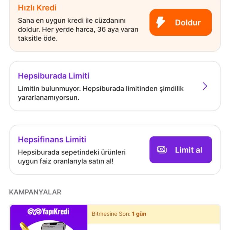 Hepsiburada Limiti Aniden Kesildi Alışveriş Yapamıyorum