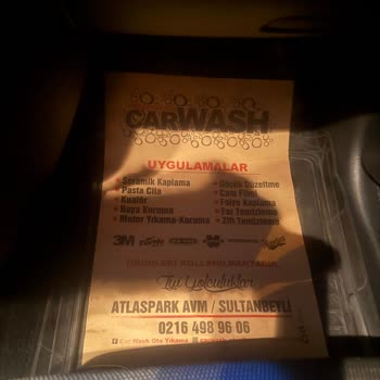 Atlas Park AVM Oto Yıkamada Eksik Temizlik Ve Ödeme Sorunu Mağduriyeti