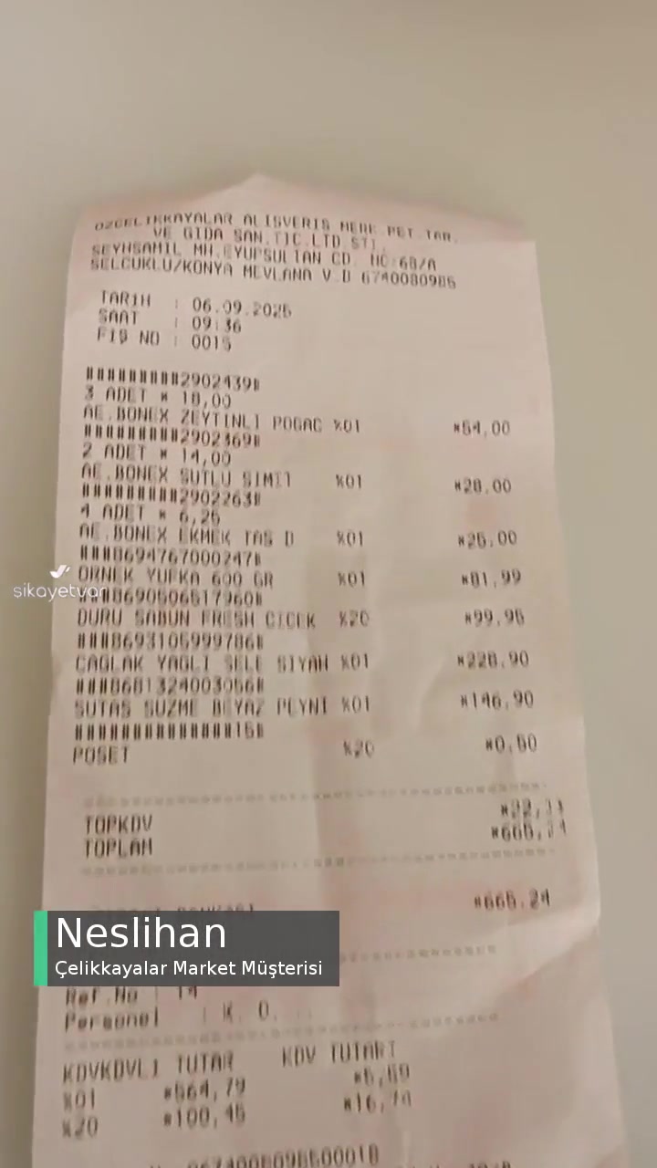 Çelikkayalar Market Kasiyerlerinizin Saygısız Tavırları videonun kapak resmi