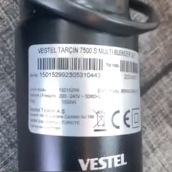 Vestel El Blender Tamiri 1800; Kendisi 1890 TL!