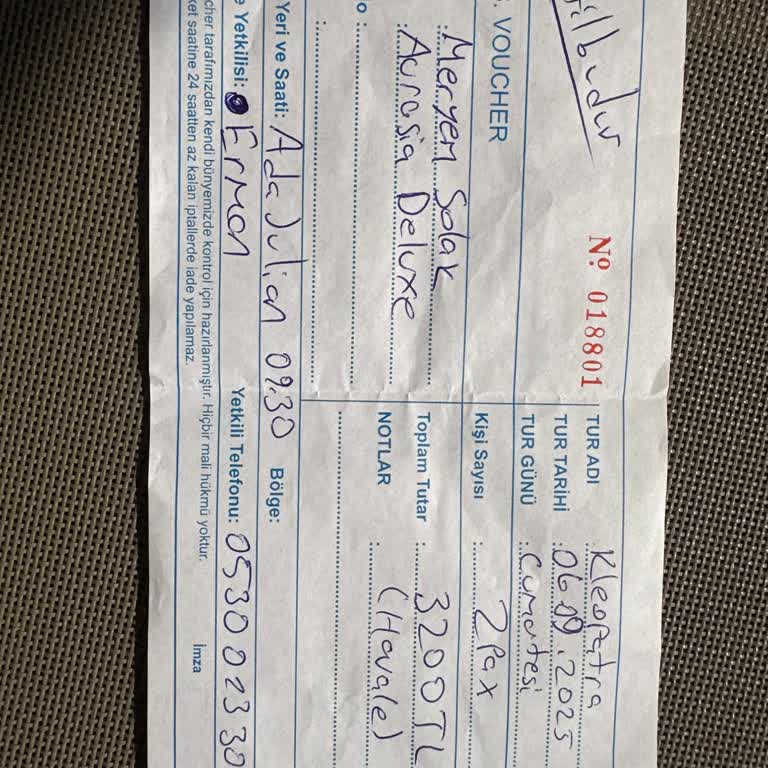 Ödeme Yapmama Rağmen Kleopatra Turuna Alınmadım Açıklama Bekliyorum