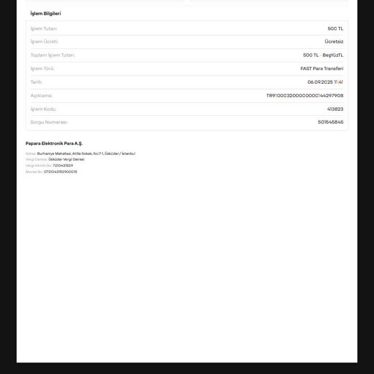 Yatırdığım Para Hesabıma Geçmedi, Ek Ödeme İstendi