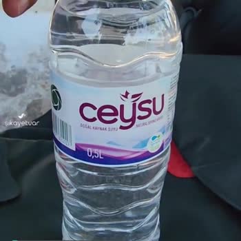 Ceysu 0,5ml Su Şişesinde Tortu Oluşmuş
