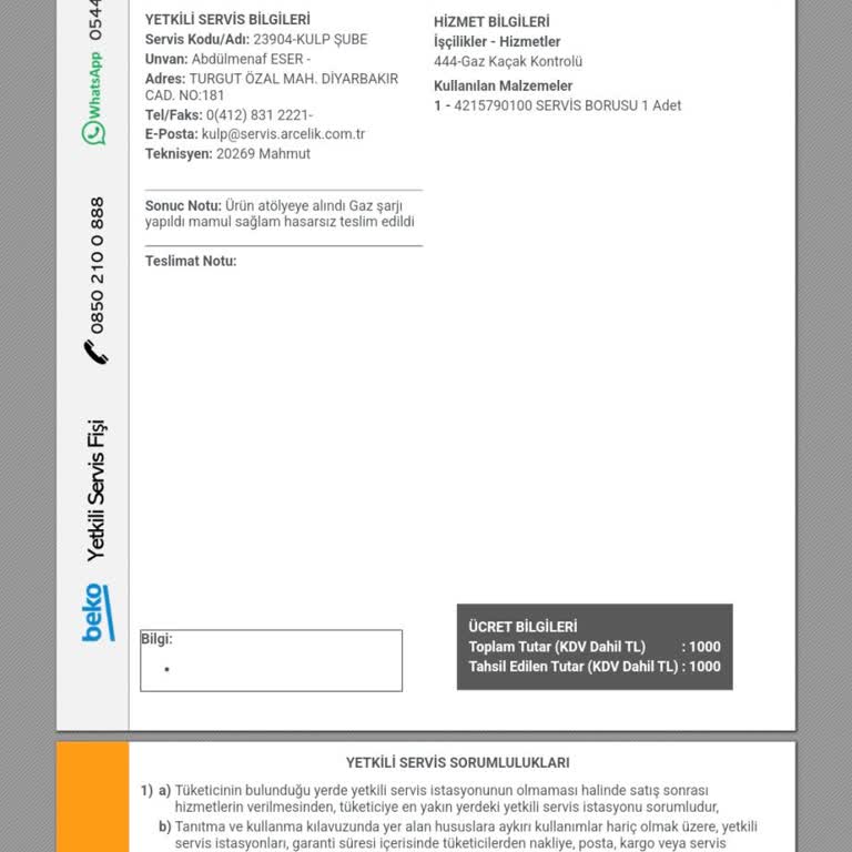 Buzdolabımın Gaz Kaçağı Sorunu Ve Yetkili Servislerde Mağduriyet