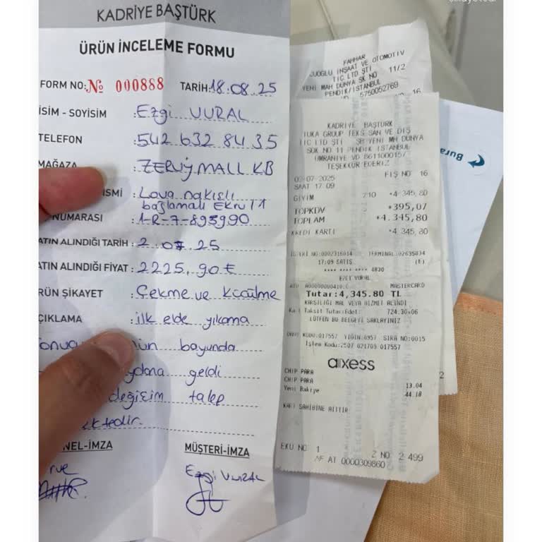 İlk Yıkamada Çeken Gömlek İçin Mağazadan Destek Alamadım