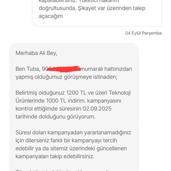 Kullanılan İndirim Kuponunun Sipariş İptali Sonrası Yeniden Tanımlanmaması Ve Yetersiz Çözüm