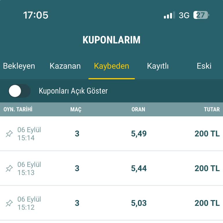 Nesine.com Uygulamasında Oynanmayan Kupon İçin 600 TL Haksız Çekim Mağduriyeti