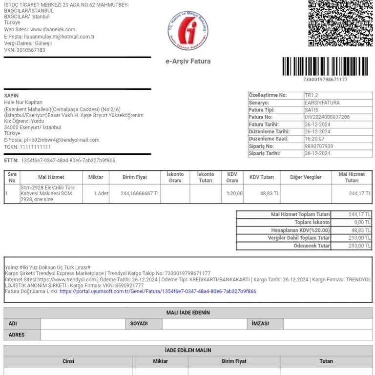 Sinbo Elektrikli Cezve İki Kez Arızalandı Servis Ve Müşteri Hizmetleri İlgisiz