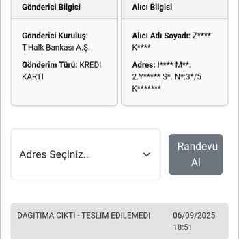 Kuryenet Teslimatında Sürekli Mağduriyet Ve İletişim Sorunu: Kartım Hâlâ Ulaşmadı