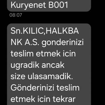 Kuryenet Teslimatında Sürekli Mağduriyet Ve İletişim Sorunu: Kartım Hâlâ Ulaşmadı