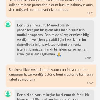 Hasarlı Ürünün İadesinde Eksik Ücret Kesintisi Mağduriyeti