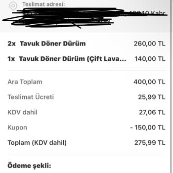 Teslim Edilmeyen Sipariş, İade Sorunu Ve Restoranın Hatalı Görünmesi