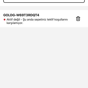 Gold Kart Hediye Ürün Kodları Kullanılamıyor, Çözüm Sunulmuyor