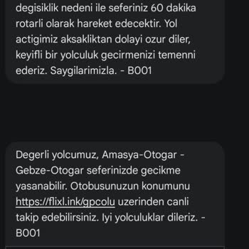 Kamil Koç Sebepsiz Otobüs Ertelemesi ve Yetersiz Bilgilendirme Nedeniyle Mağduriyet Yaşadım