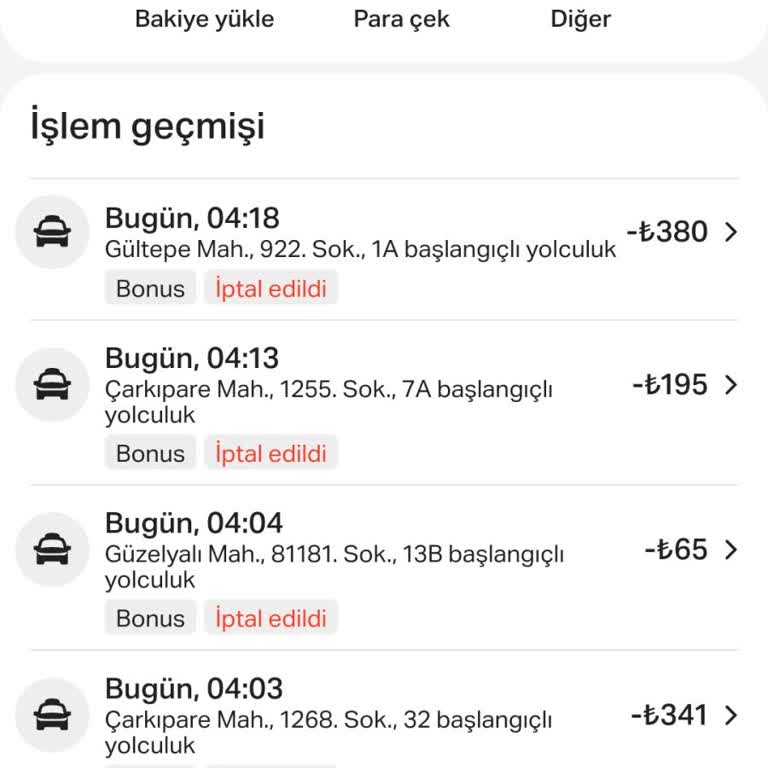 Yandex Pro Taksi Bonus Ödemeleri Sürekli İptal Ediliyor, Mağduriyetim Giderilmiyor