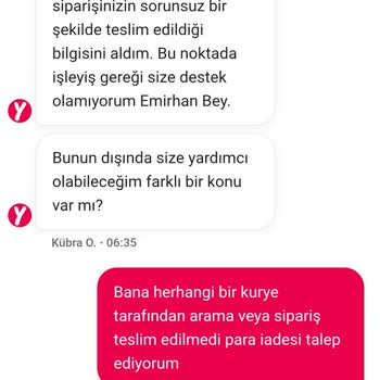 Siparişim Gelmedi Ücretim İade Edilmedi Mağduriyetim Giderilmiyor