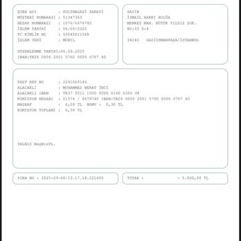 Yatırdığım 6000 TL Hesabıma Geçmedi Mağduriyetim Giderilsin