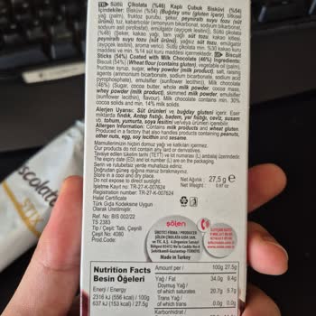 Biscolata Stix Ürününde Hijyen Sorunu: Çikolatada Kıl Çıkması