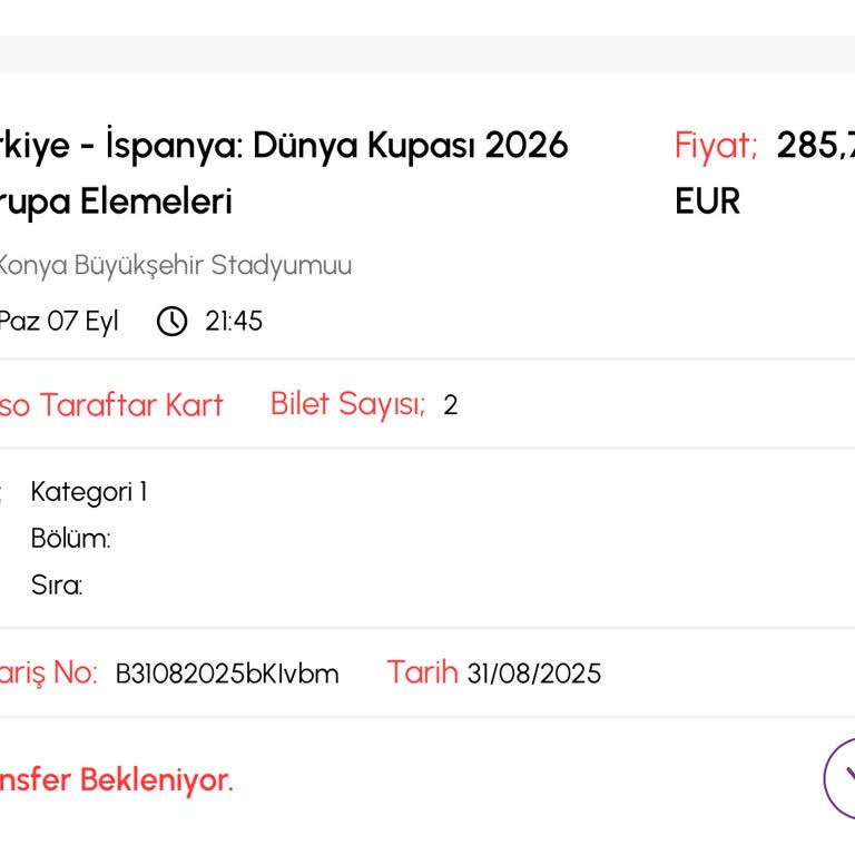 Satın Aldığım Maç Bileti Teslim Edilmedi, Mağdur Oldum