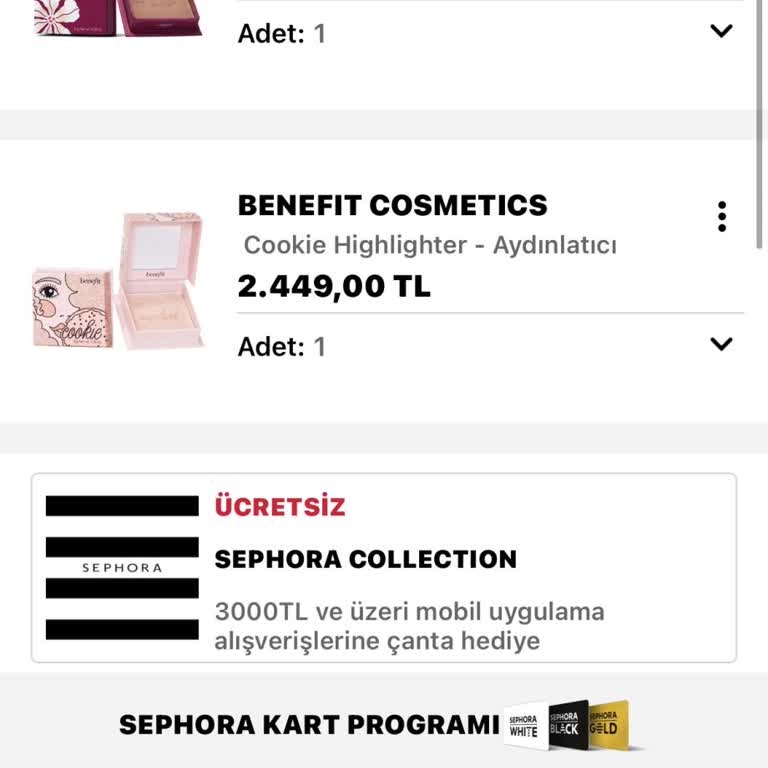 Sephora'dan Yüksek Tutarla Alışverişte Hediye Ve Tester Eksikliği