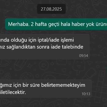 Siparişim 2 Ayı Geçti, Ürünlerim Hala Teslim Edilmedi Ve Ücret İadesi Yapılmıyor