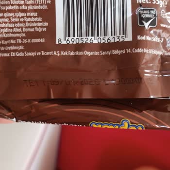 Eti Gıda Topkek Kakaolunun İçin Çıkan Madde