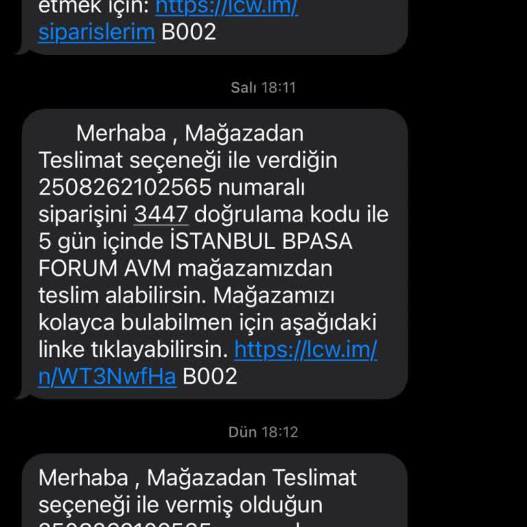 Mağazadan Teslim Alamadığım Siparişim İçin Çözüm Bekliyorum