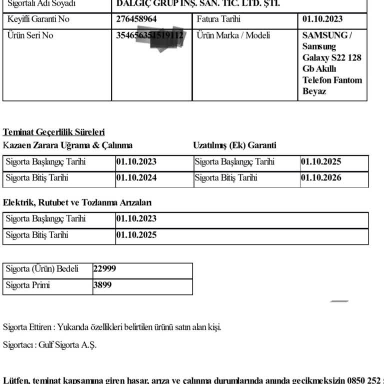 Sigorta Kapsamında Cihaz Onarımı Ve Mağaza Personelinin İlgisizliği