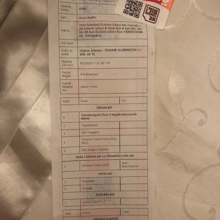 Eksik Hamburger Gönderildi, Müşteri Hizmetleri Çözüm Sunmadı