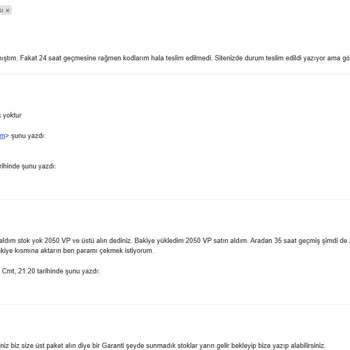 Oyun Kodu Teslim Edilmedi, Param İade Edilmiyor Ve Muhatap Bulamıyorum