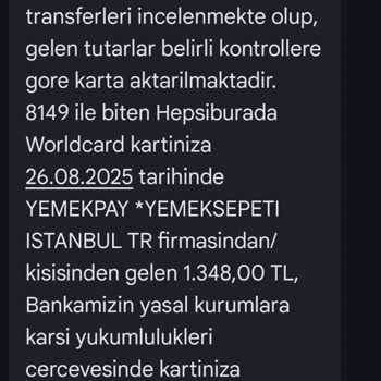 Kredi Kartıma Yapılan İadelerin Banka Tarafından Reddedilmesi