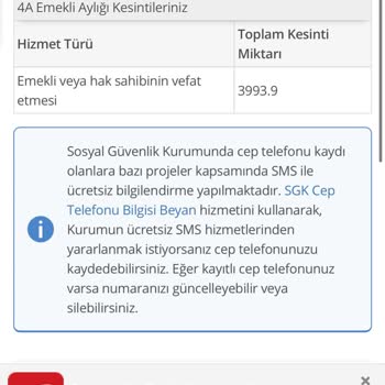 SGK Maaşında Açıklanamayan Kesinti Ve Geri İade Talebi