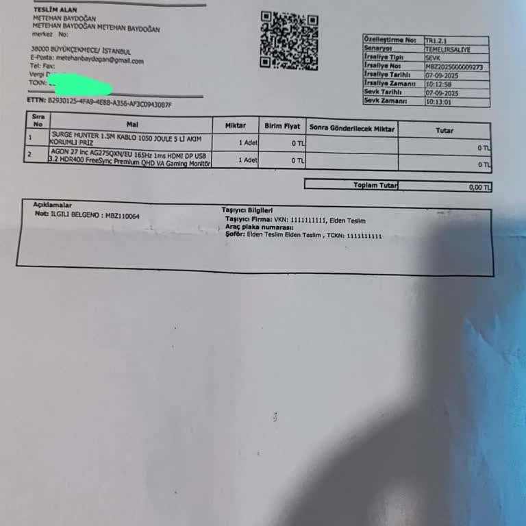 Aldığım Monitörün Kutusundan Güç Kablosu Çıkmadı Ve Mağazada Olumsuz Tutumla Karşılaştım